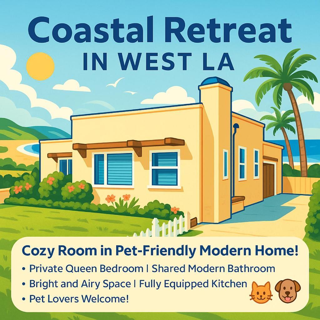 Coastal Comfort Homestay In West Los Angeles Exterior photo